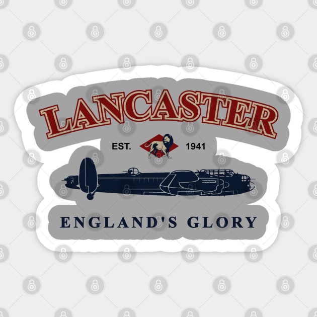 WW2 Lancaster Bomber Sticker by TCP